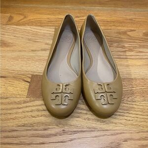 Tory Burch Tan Leather Flats